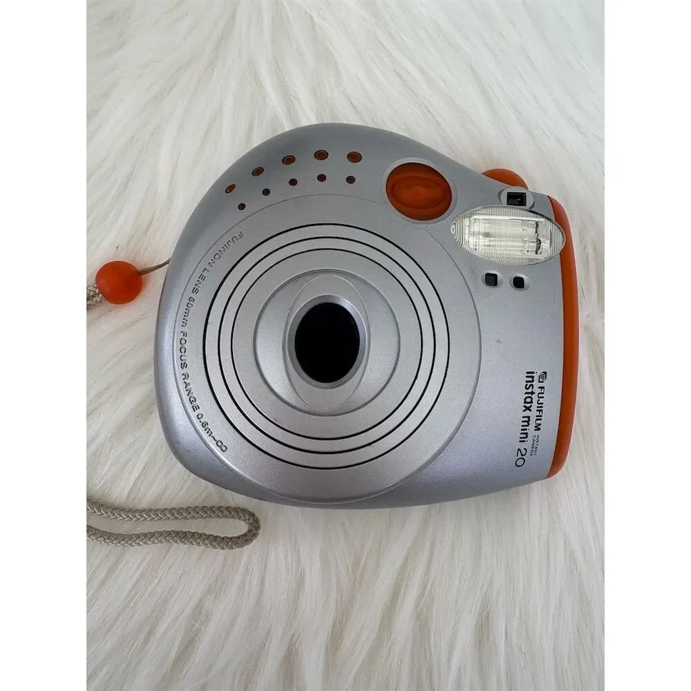 Fujifilm Instax Mini 20‎ Instant Film Camera Orange w/ Flash